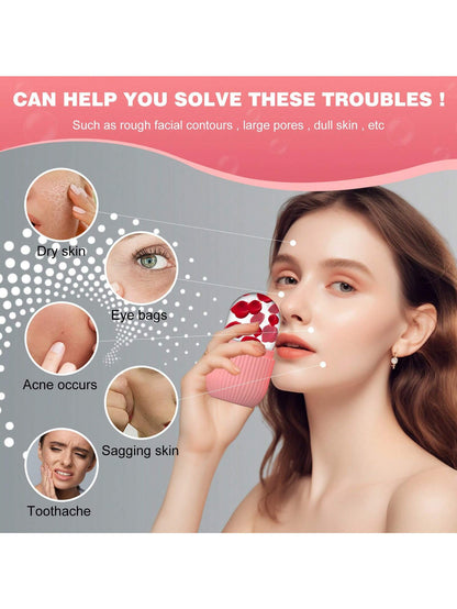 1pc Ice Roller, Used For Relieving Facial And Eye Puffiness, Facial Massager, Improving Skin Quality, Brightening Complexion, Ice Roller Mold, Beauty, Skincare, Spa, Self-Care, Skincare Tools, Facial