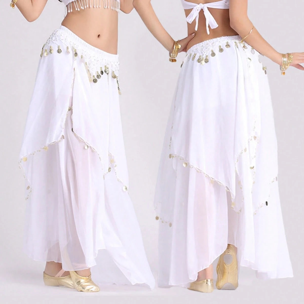 1pc Jazz, Latin, Belly Dance Performance Costume Bottom, Stage Show Skirt, Belly Dance Practice Skirt, Dance Dress, Dance Accessory