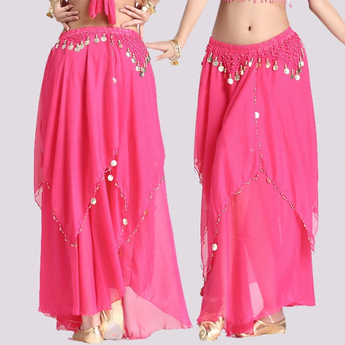 1pc Jazz, Latin, Belly Dance Performance Costume Bottom, Stage Show Skirt, Belly Dance Practice Skirt, Dance Dress, Dance Accessory