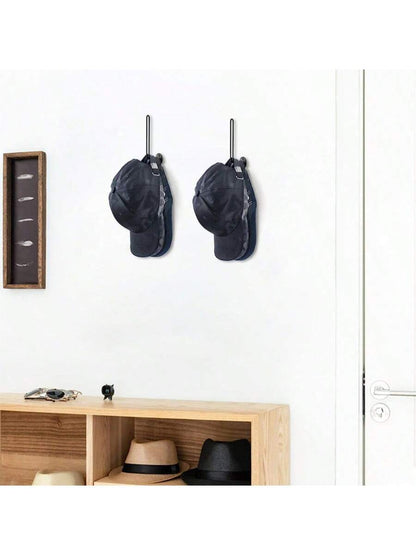 1pc L-Shaped Iron Wire Baseball Cap Holder Wall-Mounted Hat Rack Hat Organizer, Gender Reveal Party, Perfect For Birthdays, Weddings, Parties, The Perfect Gift For Colleagues, Friends, And Family, Bac