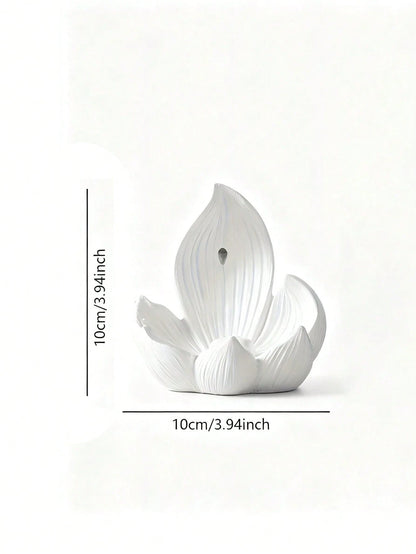 1pc Lotus Aromatherapy Base, Creative Lotus Shaped Incense Burner, Home Fragrance Decor, Helps Regulate Mood And Purify Air, Suitable For Living Room, Bedroom, Room, Desktop Decoration, Dorm Storage