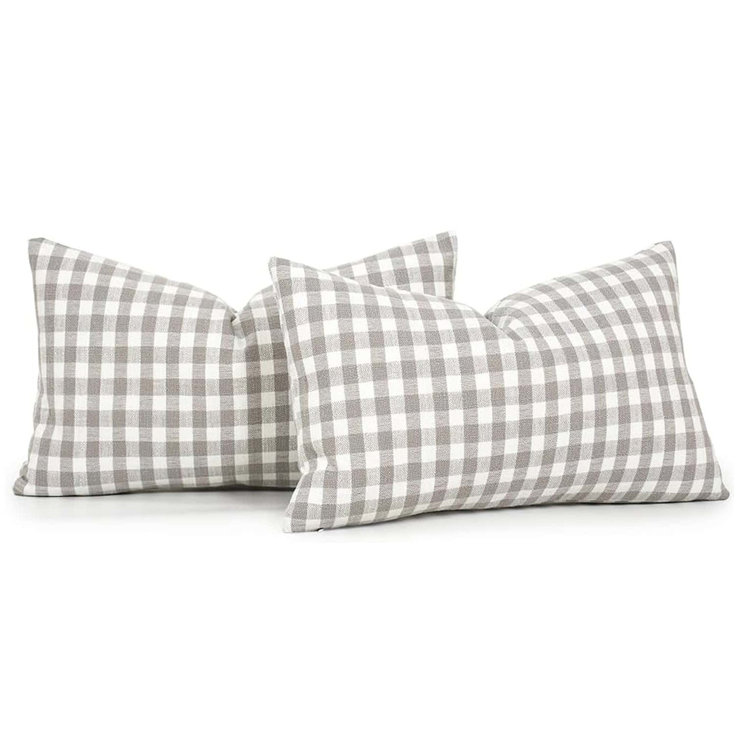 1pc Luxury Checkered Pillow Cover, Modern Farmhouse Decor Sofa Cushion Square Linen Pillowcase, Suitable For Sofa, Living Room, Bedroom, Farmhouse, Also Can Be Used As A Gift.