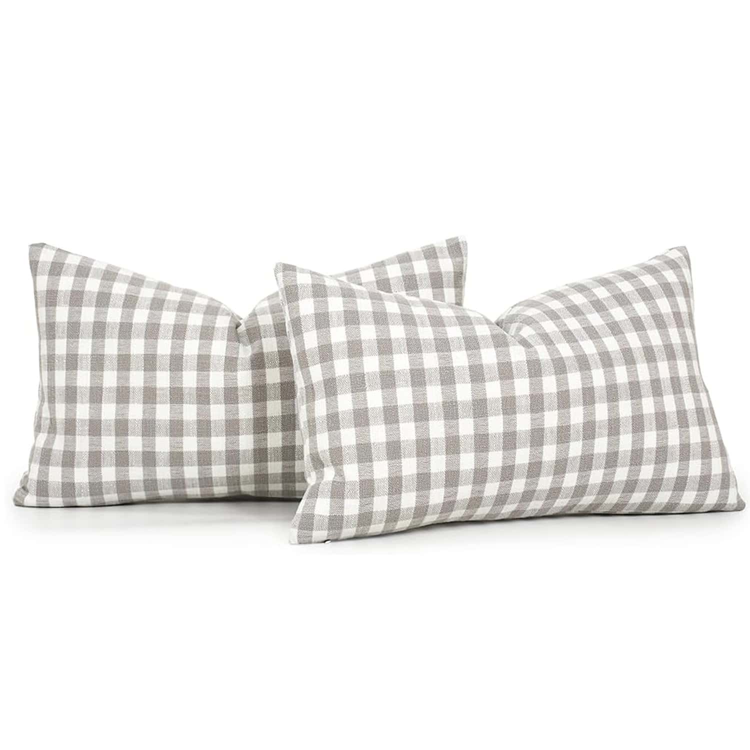 1pc Luxury Checkered Pillow Cover, Modern Farmhouse Decor Sofa Cushion Square Linen Pillowcase, Suitable For Sofa, Living Room, Bedroom, Farmhouse, Also Can Be Used As A Gift.