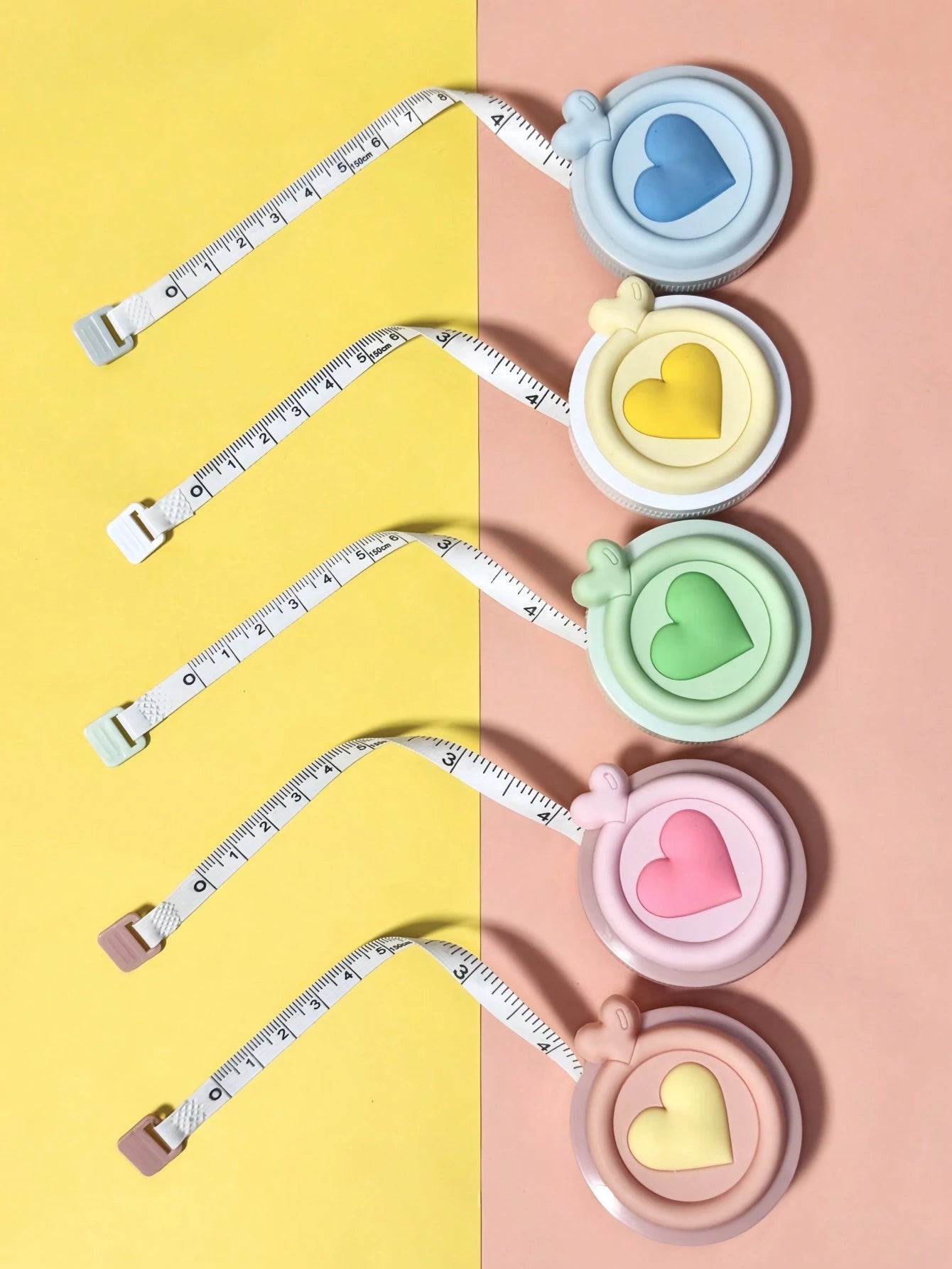 1pc Macaron Color Retractable Tape Measure, Double-Sided Metric/Imperial Mini Ruler, Useful For Measuring Length, Height, Distance, Chest, Waist, Hip, Height, Clothing Size
