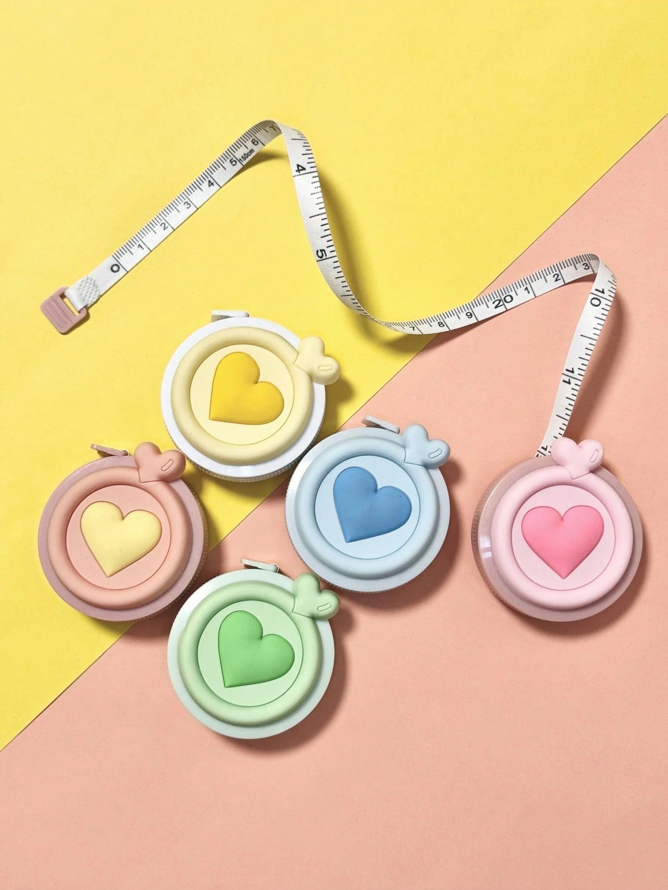 1pc Macaron Color Retractable Tape Measure, Double-Sided Metric/Imperial Mini Ruler, Useful For Measuring Length, Height, Distance, Chest, Waist, Hip, Height, Clothing Size
