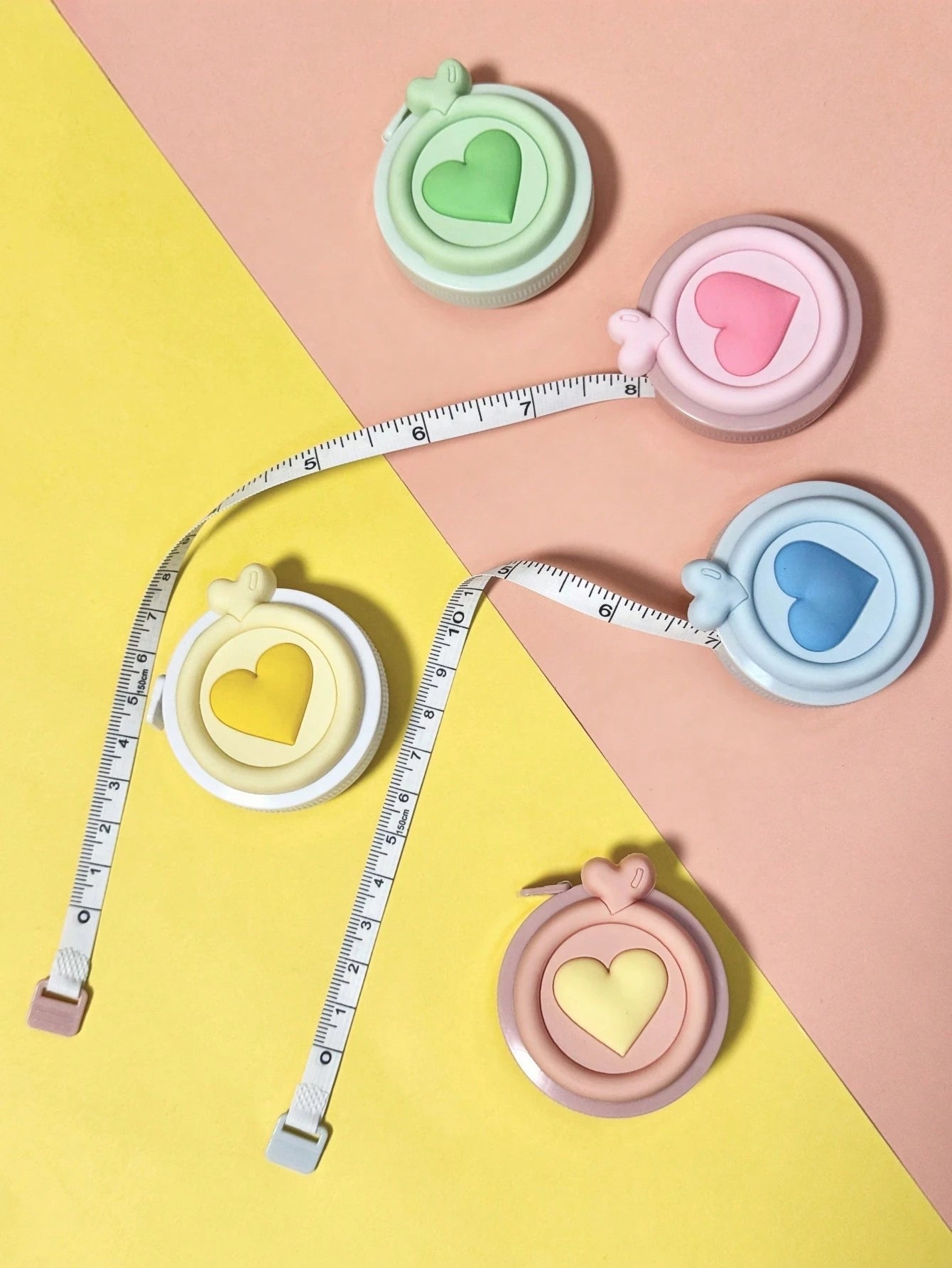 1pc Macaron Color Retractable Tape Measure, Double-Sided Metric/Imperial Mini Ruler, Useful For Measuring Length, Height, Distance, Chest, Waist, Hip, Height, Clothing Size