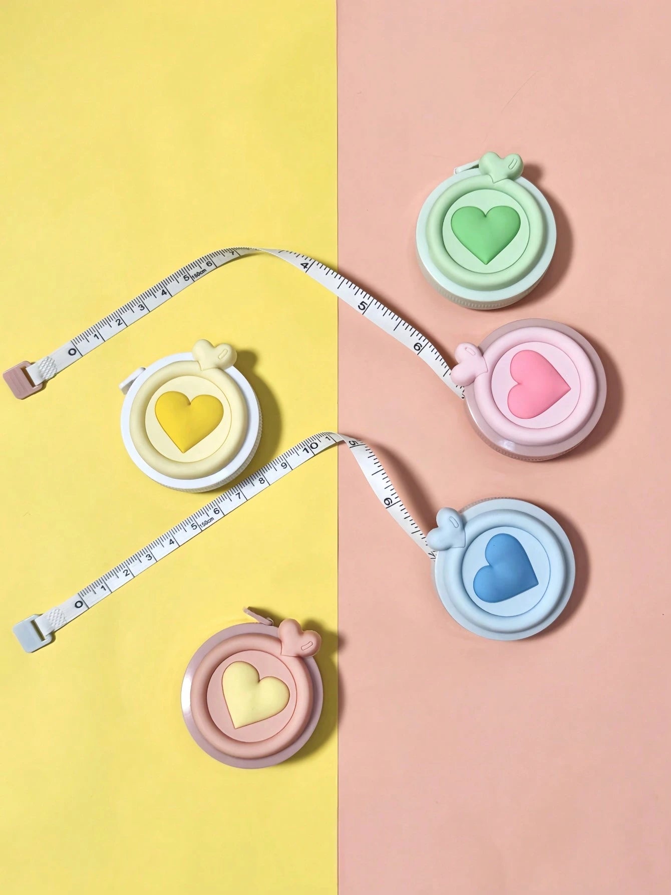 1pc Macaron Color Retractable Tape Measure, Double-Sided Metric/Imperial Mini Ruler, Useful For Measuring Length, Height, Distance, Chest, Waist, Hip, Height, Clothing Size
