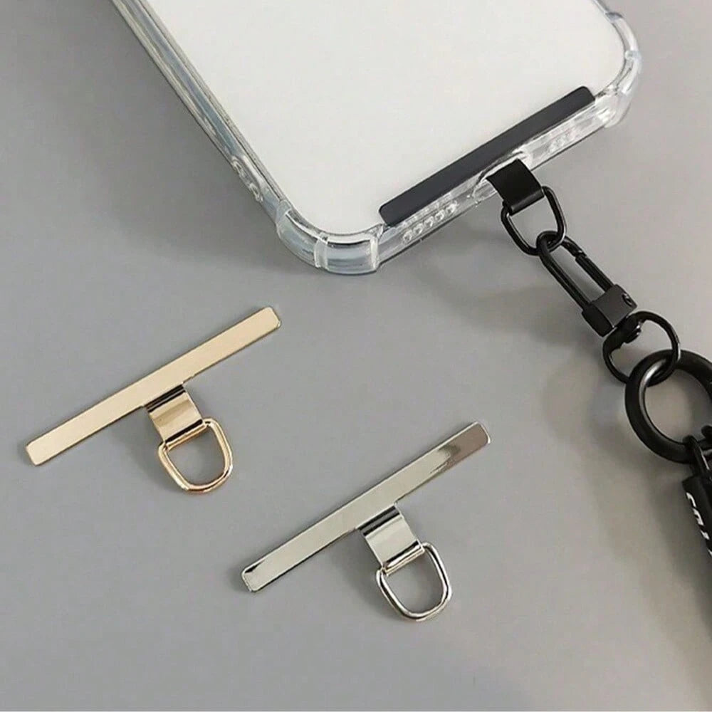 1pc Metal Connector Clip For Phone Case, Durable Thin Zen-Style Hook Pendant Charm, Won't Damage Phone