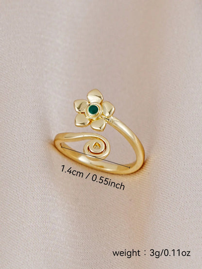 1pc Minimalist Floral Design Toe Ring, Suitable For Women's Daily, Summer Beach, Vacation, Party Wear
