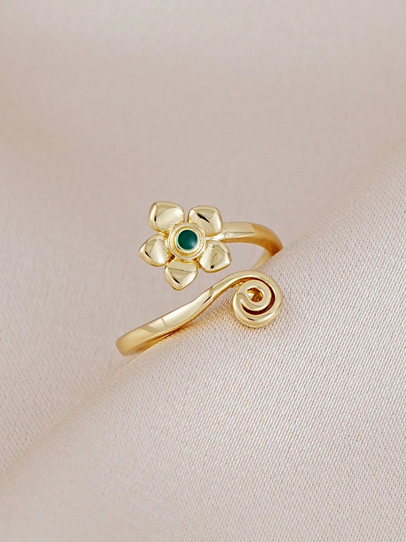 1pc Minimalist Floral Design Toe Ring, Suitable For Women's Daily, Summer Beach, Vacation, Party Wear