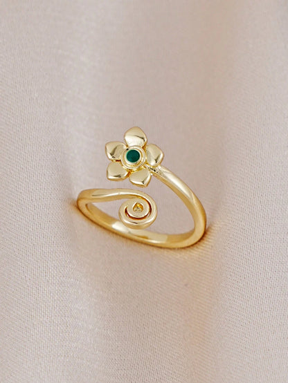 1pc Minimalist Floral Design Toe Ring, Suitable For Women's Daily, Summer Beach, Vacation, Party Wear