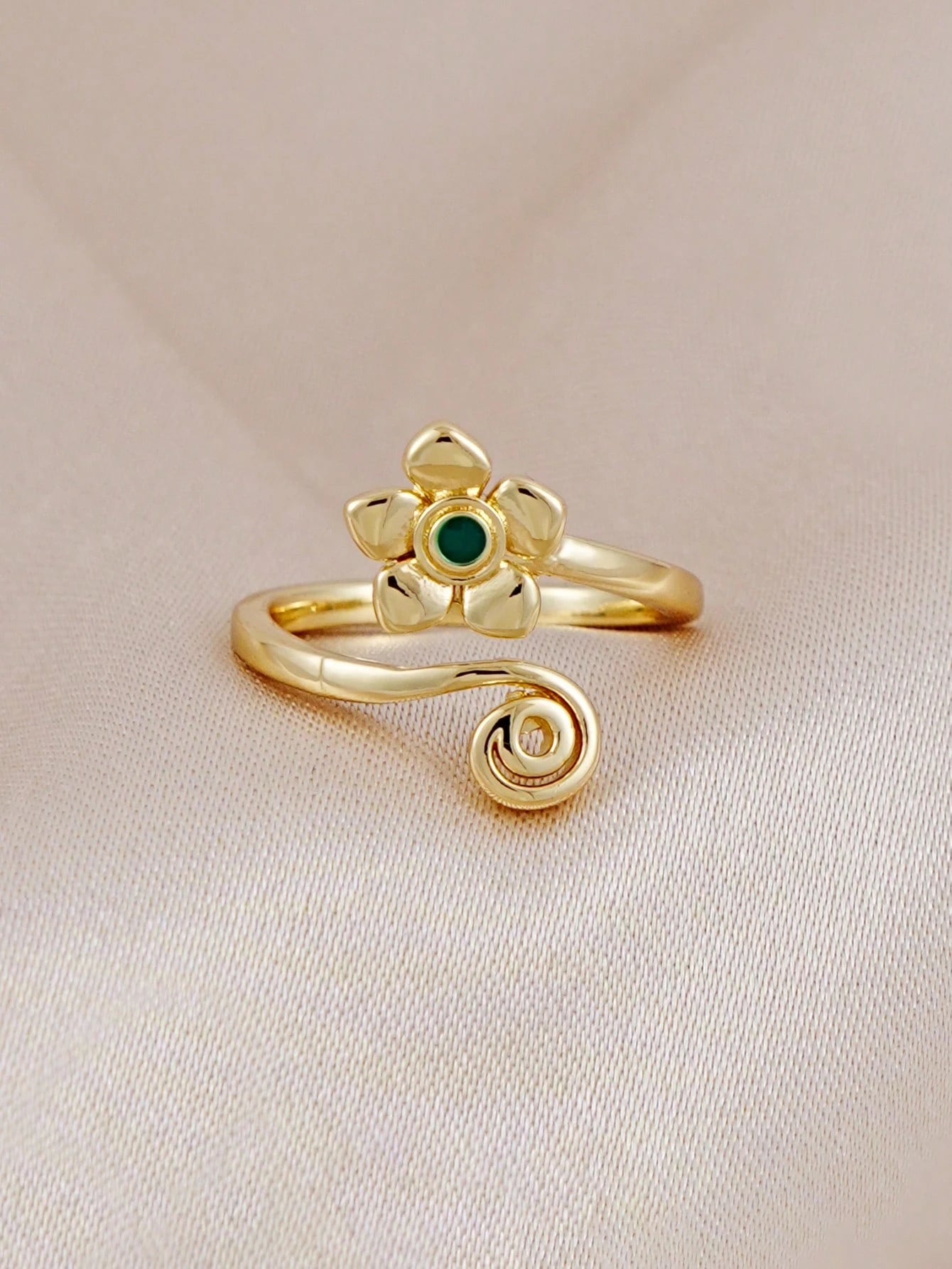1pc Minimalist Floral Design Toe Ring, Suitable For Women's Daily, Summer Beach, Vacation, Party Wear