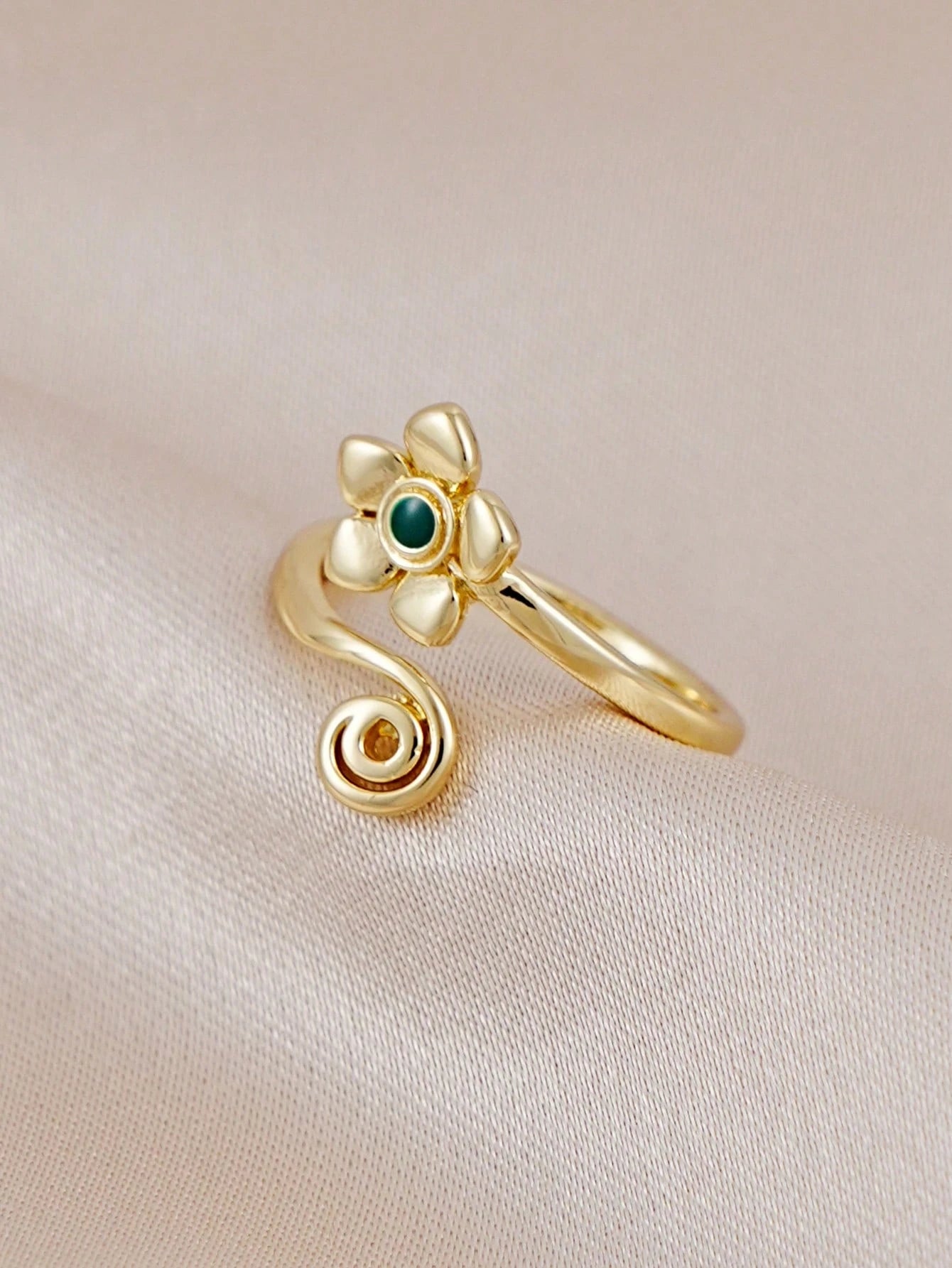 1pc Minimalist Floral Design Toe Ring, Suitable For Women's Daily, Summer Beach, Vacation, Party Wear