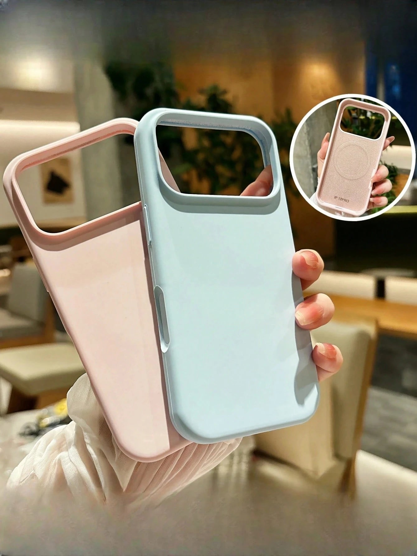 1pc Minimalist Liquid Silicone Magnetic Wireless Charging Phone Case, Compatible With IPhone 17 Air 16 14 13 12 15 Pro Max Plus, With Velvet Camera Protection