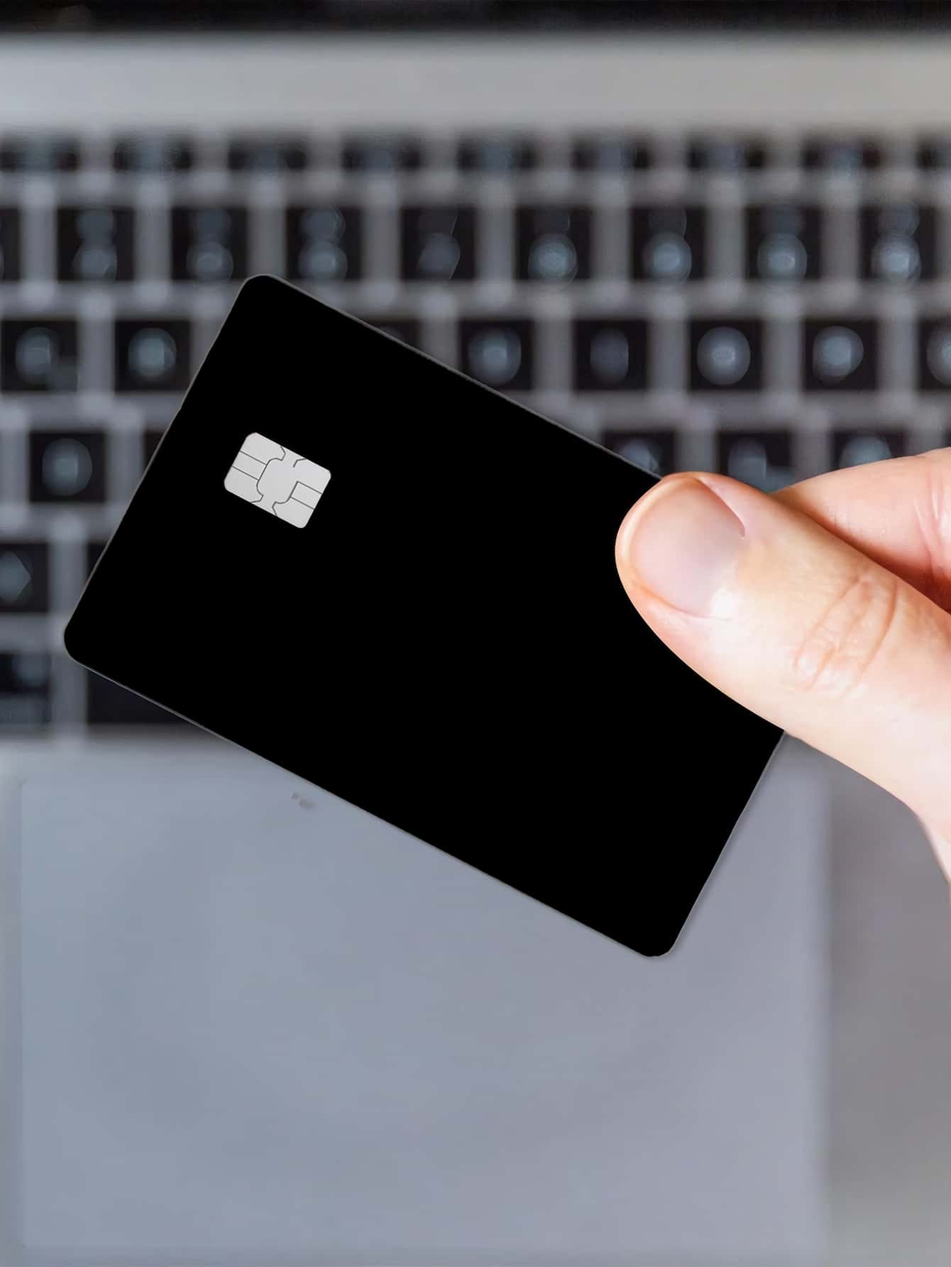 1pc Minimalist Solid Color Credit Card Skin Sticker, Made Of PVC Material With Scratch-Resistant, Anti-Slip, Fingerprint-Proof Features, Suitable For Credit Cards, Debit Cards, ID Cards, DIY Decor And