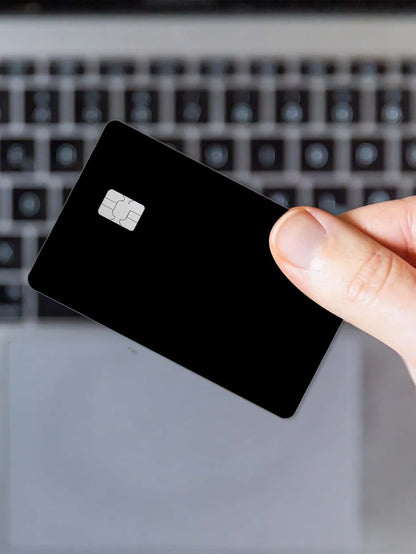 1pc Minimalist Solid Color Credit Card Skin Sticker, Made Of PVC Material With Scratch-Resistant, Anti-Slip, Fingerprint-Proof Features, Suitable For Credit Cards, Debit Cards, ID Cards, DIY Decor And