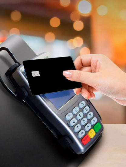 1pc Minimalist Solid Color Credit Card Skin Sticker, Made Of PVC Material With Scratch-Resistant, Anti-Slip, Fingerprint-Proof Features, Suitable For Credit Cards, Debit Cards, ID Cards, DIY Decor And