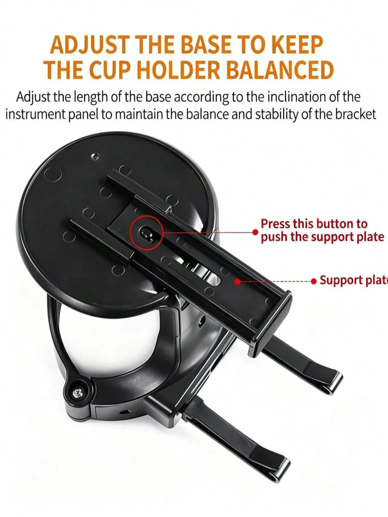 1pc Multi-Function Universal Car Air Vent Cup Holder With Cup Tray, Car Cup Holder Installed In Air Vent, Ashtray Holder