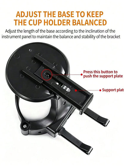 1pc Multi-Function Universal Car Air Vent Cup Holder With Cup Tray, Car Cup Holder Installed In Air Vent, Ashtray Holder