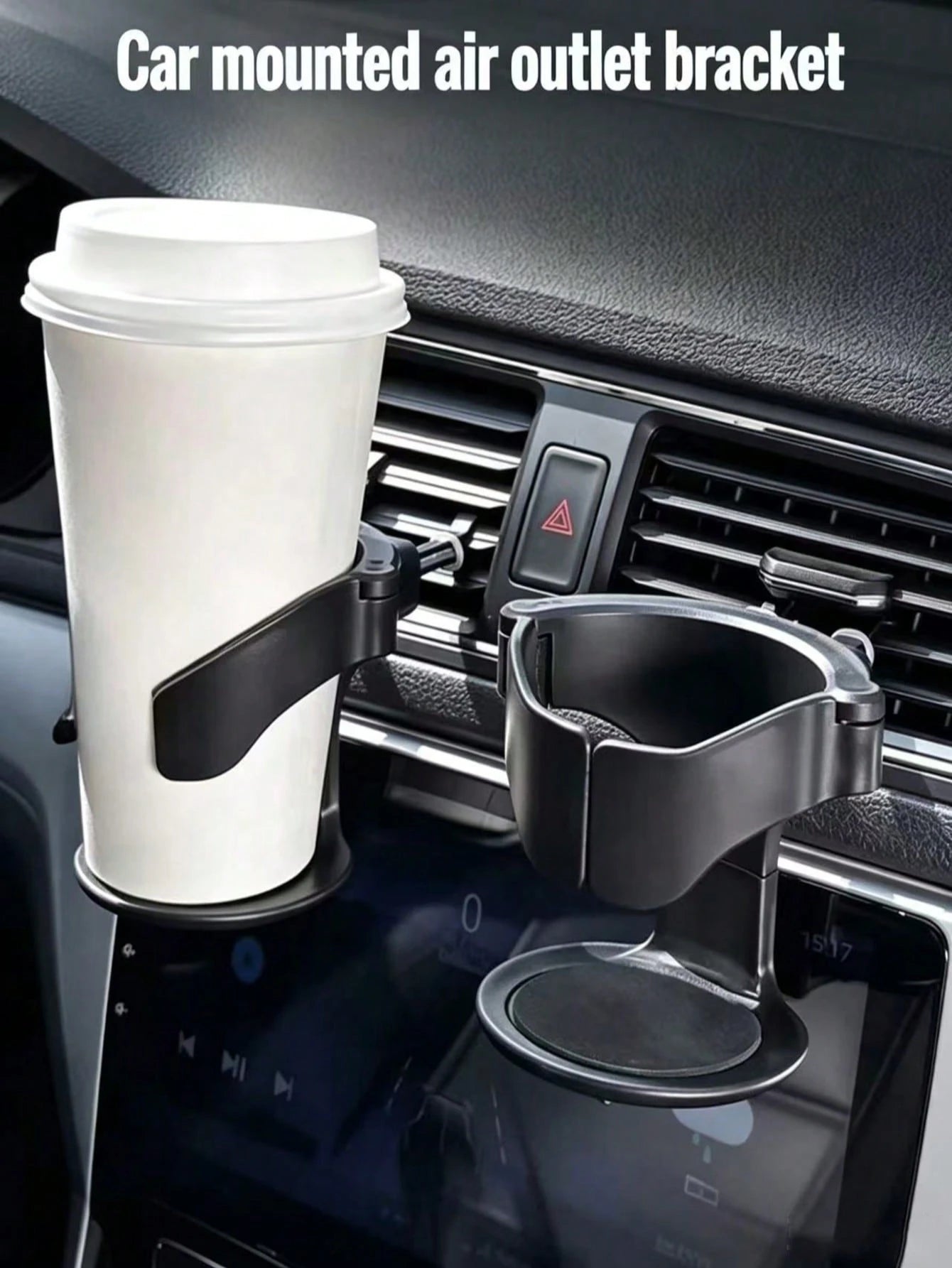 1pc Multi-Function Universal Car Air Vent Cup Holder With Cup Tray, Car Cup Holder Installed In Air Vent, Ashtray Holder