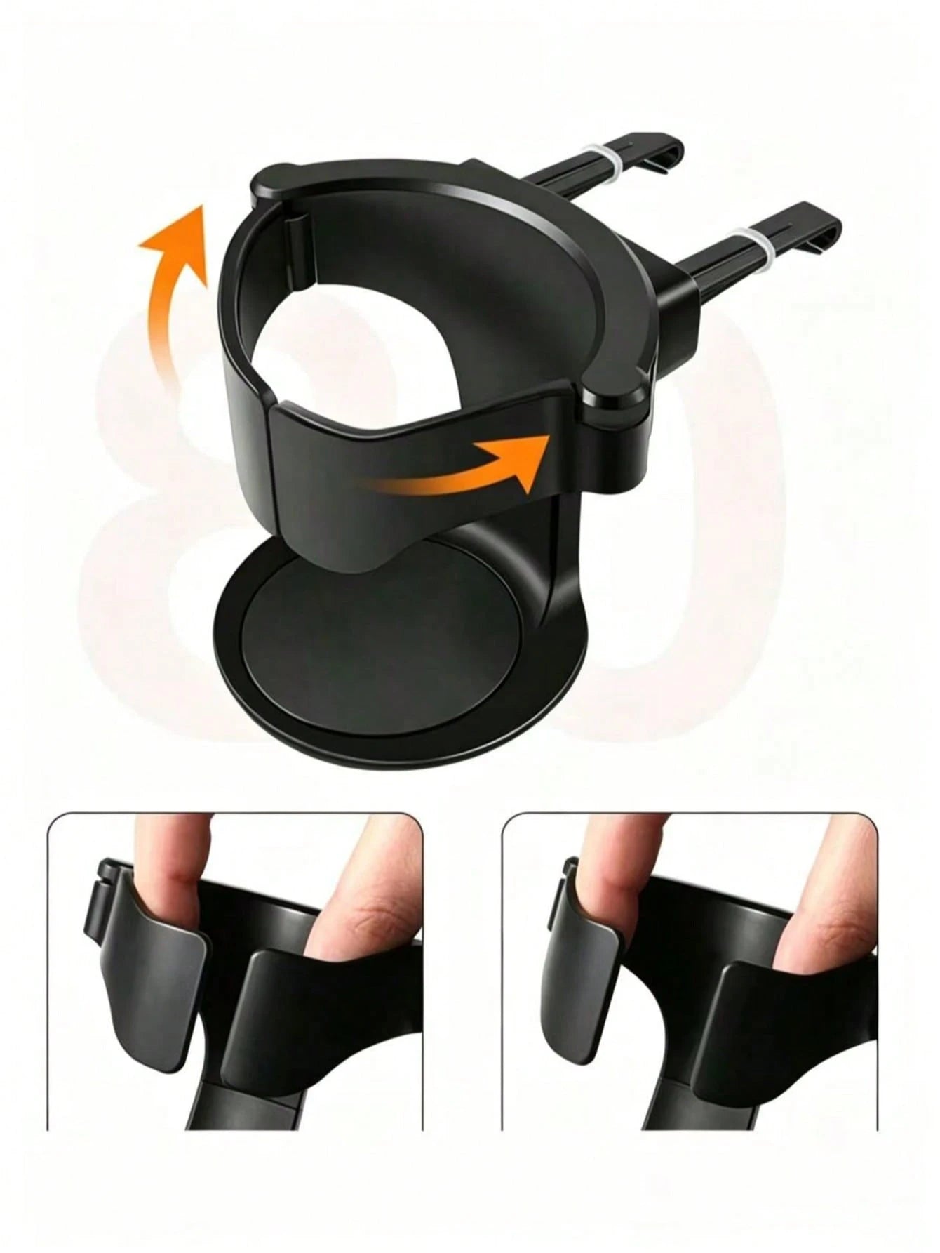 1pc Multi-Function Universal Car Air Vent Cup Holder With Cup Tray, Car Cup Holder Installed In Air Vent, Ashtray Holder