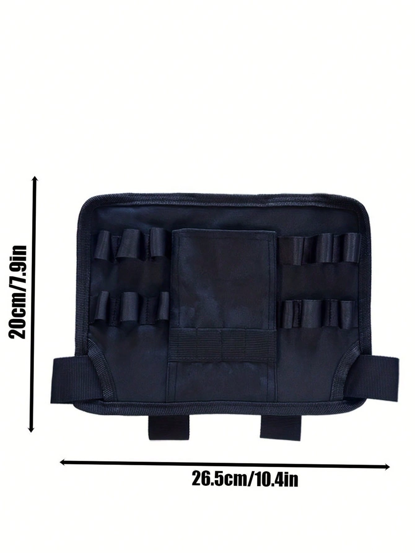 1pc Multi-Layer Black Metal Multi-Functional Tool Storage Waist Bag/Leg Bag, Essential Home And Car Storage Tool Bag With Adjustable Belt Clip, Compact And Lightweight, Suitable For Electricians