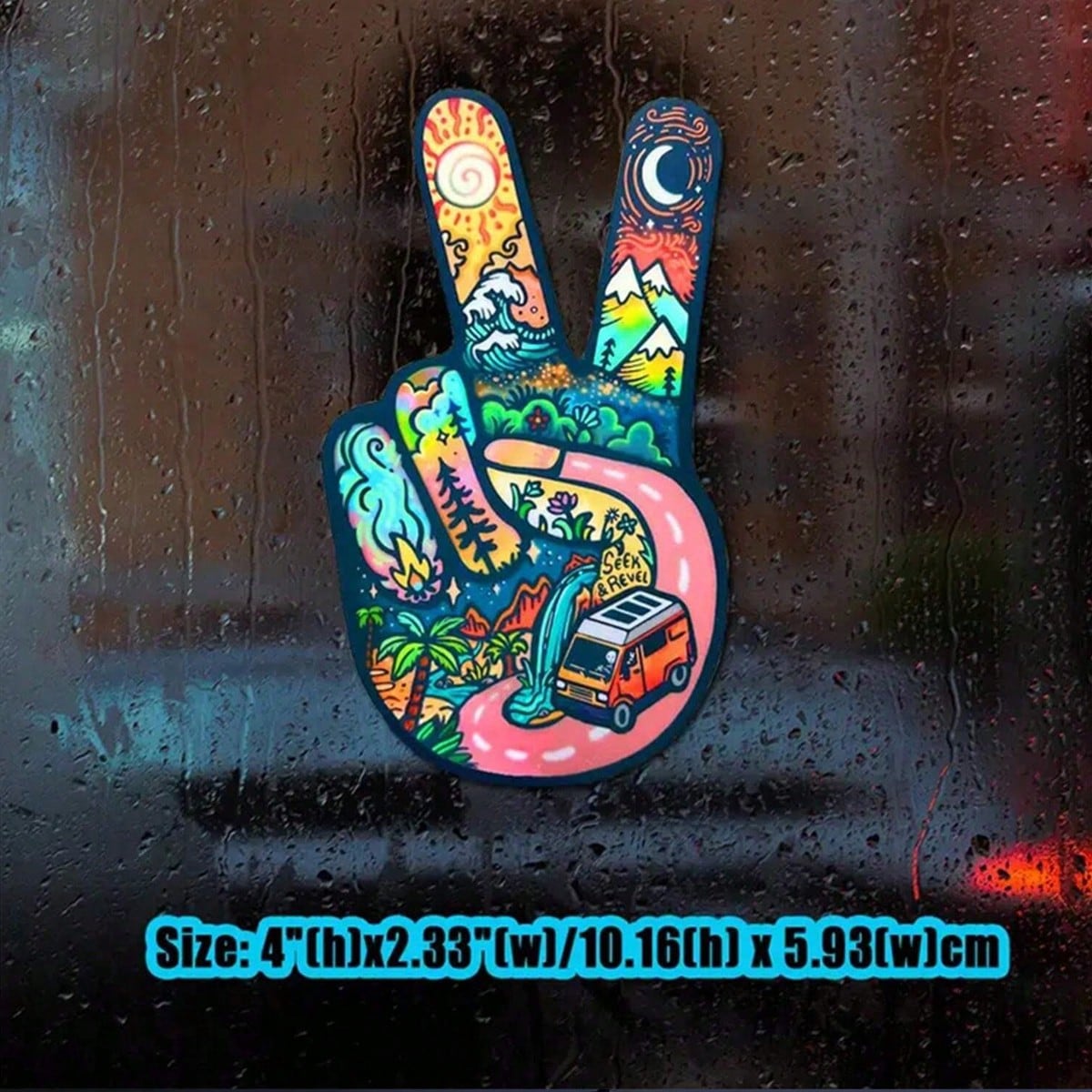 1pc Peace Gesture Funny Possum Sticker For Car, Truck, Bumper, PC, Hardhat, Tool, Box, Meme Decal Vinyl Sticker Car Accessories