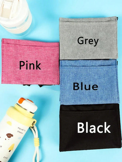 1pc Personalized Luggage Cup Holder With Phone Pocket, Customized Luggage Handle Drink Holder With Cup, Foldable Travel Accessory, Hands-Free Travel Accessory, Fits All Luggage Handles, Drink Bottle B