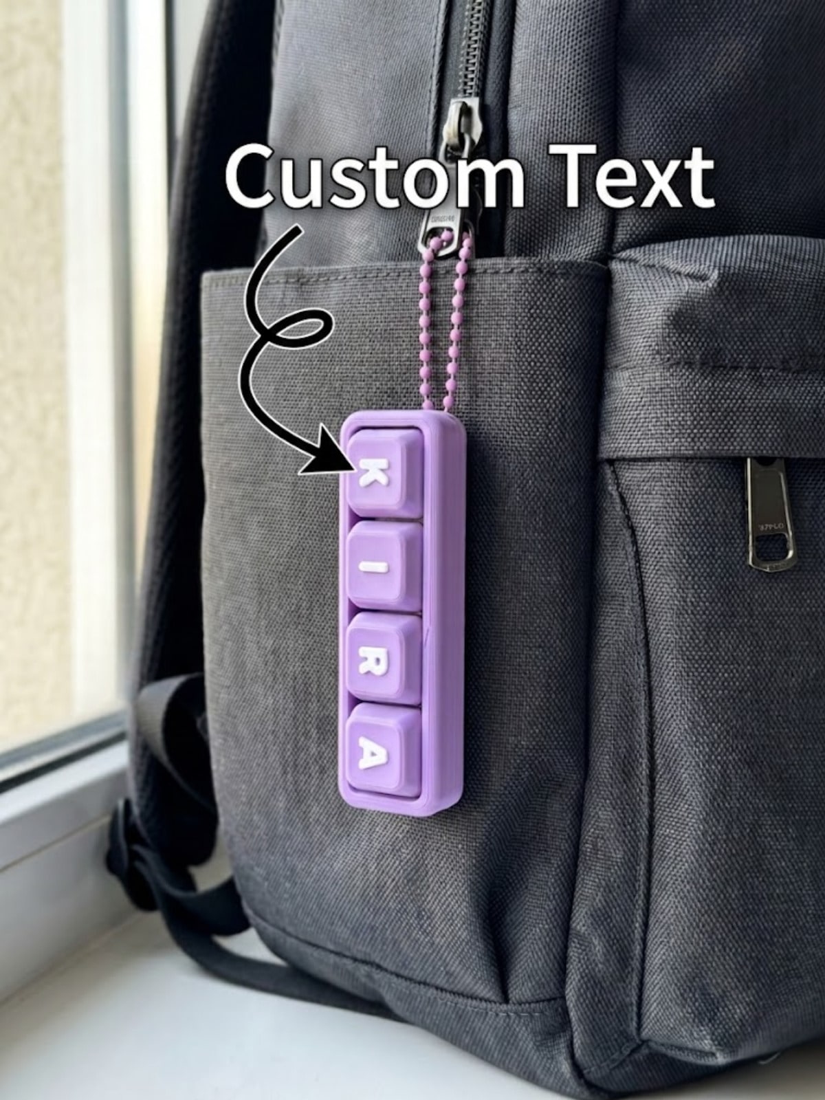 1pc Personalized Name Keychain, Mechanical Keyboard Keycap Fidget Toy, ASMR Cherry MX Switch Pendant, Gift For Him