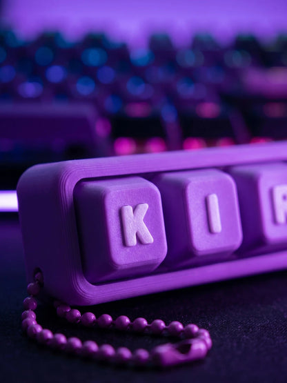 1pc Personalized Name Keychain, Mechanical Keyboard Keycap Fidget Toy, ASMR Cherry MX Switch Pendant, Gift For Him