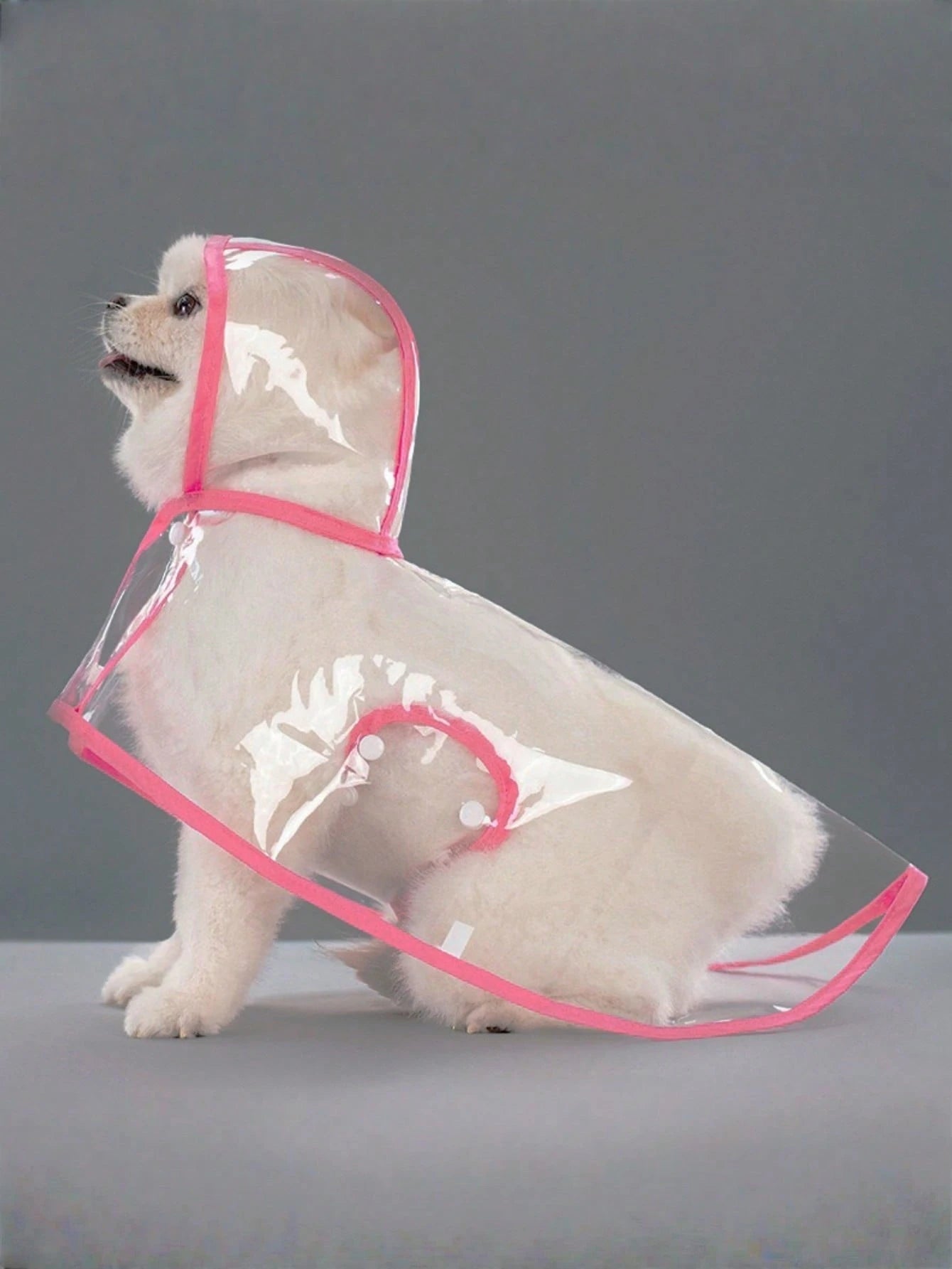 1pc Pet Raincoat, Waterproof Windproof Pet Clothes, Transparent Pet Raincoat, Waterproof Windproof Clothes For Small Dogs, Raincoat For Large Dogs