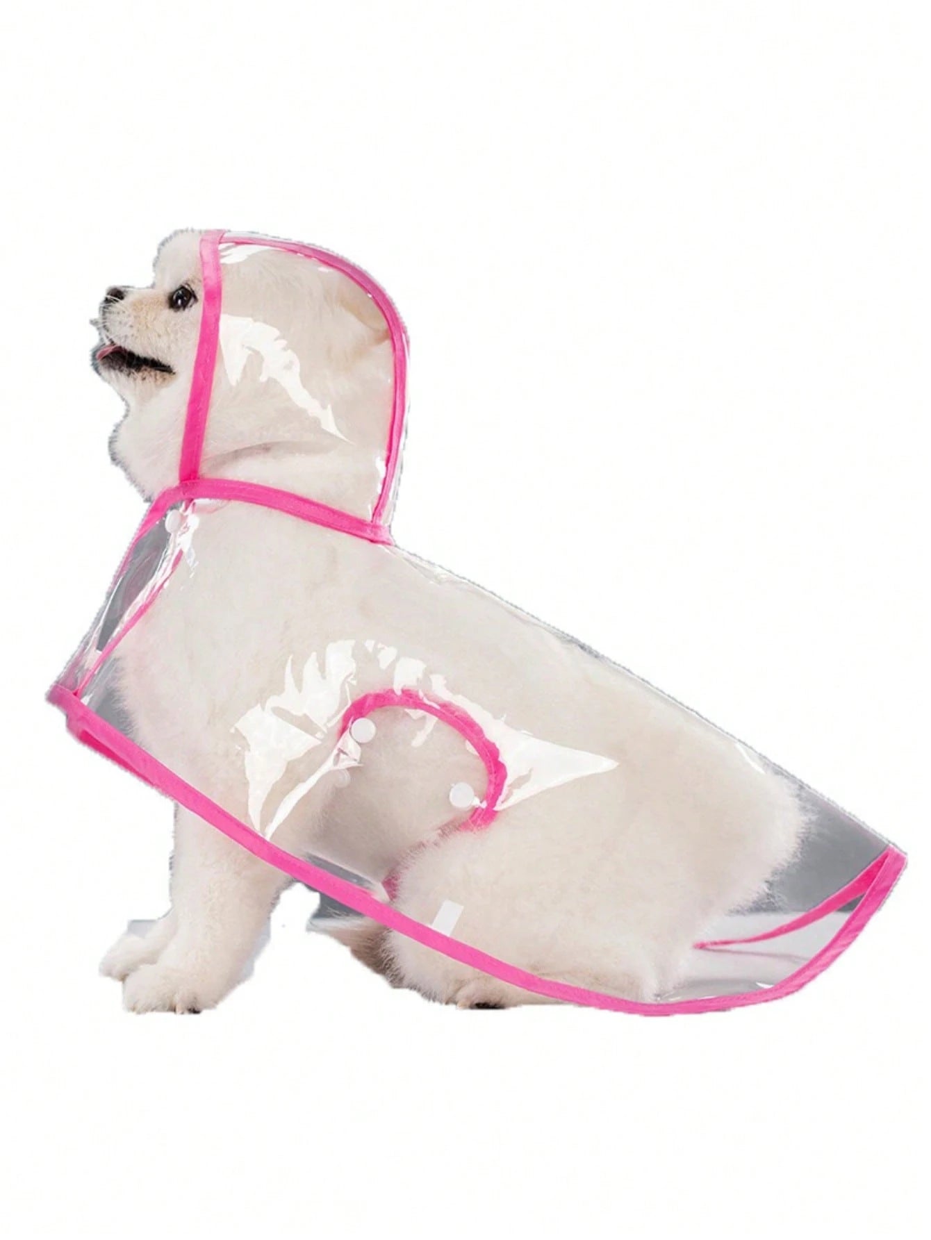1pc Pet Raincoat, Waterproof Windproof Pet Clothes, Transparent Pet Raincoat, Waterproof Windproof Clothes For Small Dogs, Raincoat For Large Dogs