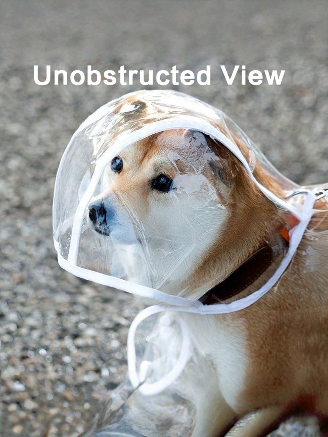 1pc Pet Raincoat, Waterproof Windproof Pet Clothes, Transparent Pet Raincoat, Waterproof Windproof Clothes For Small Dogs, Raincoat For Large Dogs