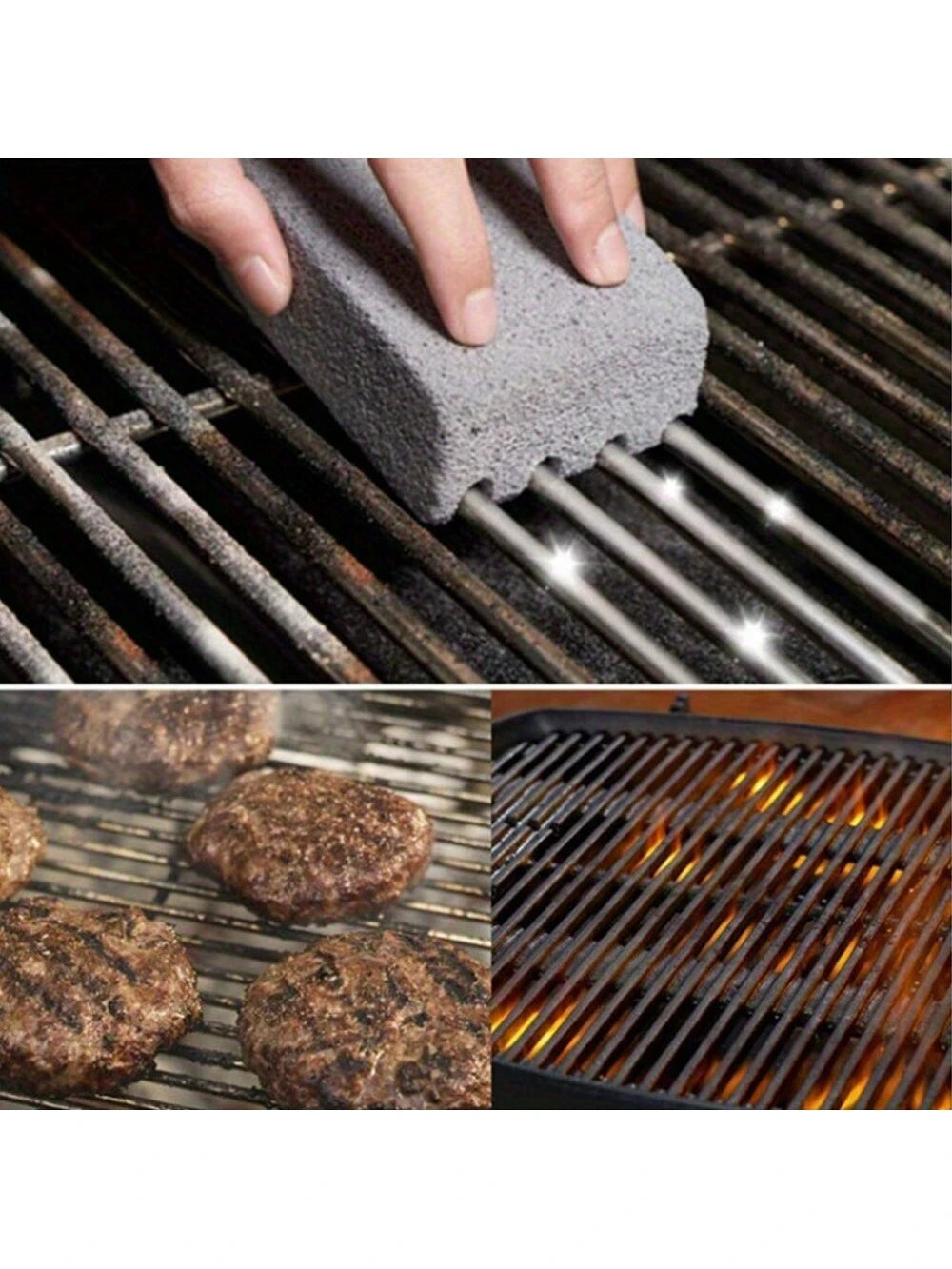 1pc Pumice Stone Grill Cleaning Brick, Suitable For Barbecue Grill, Outdoor Kitchen Grill Cleaning Tool