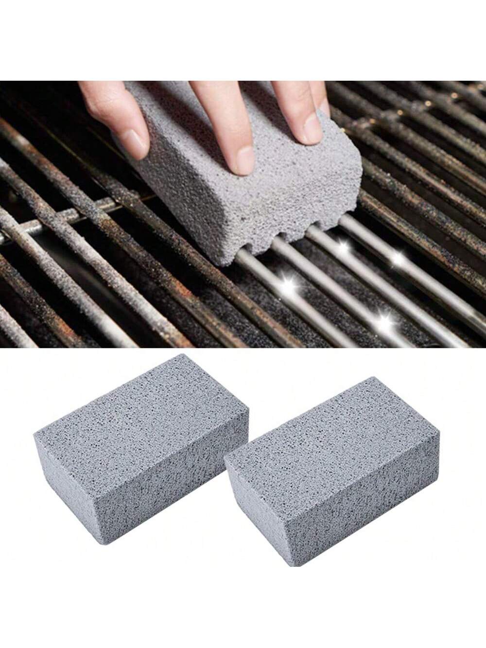 1pc Pumice Stone Grill Cleaning Brick, Suitable For Barbecue Grill, Outdoor Kitchen Grill Cleaning Tool