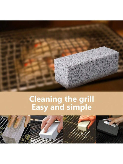 1pc Pumice Stone Grill Cleaning Brick, Suitable For Barbecue Grill, Outdoor Kitchen Grill Cleaning Tool