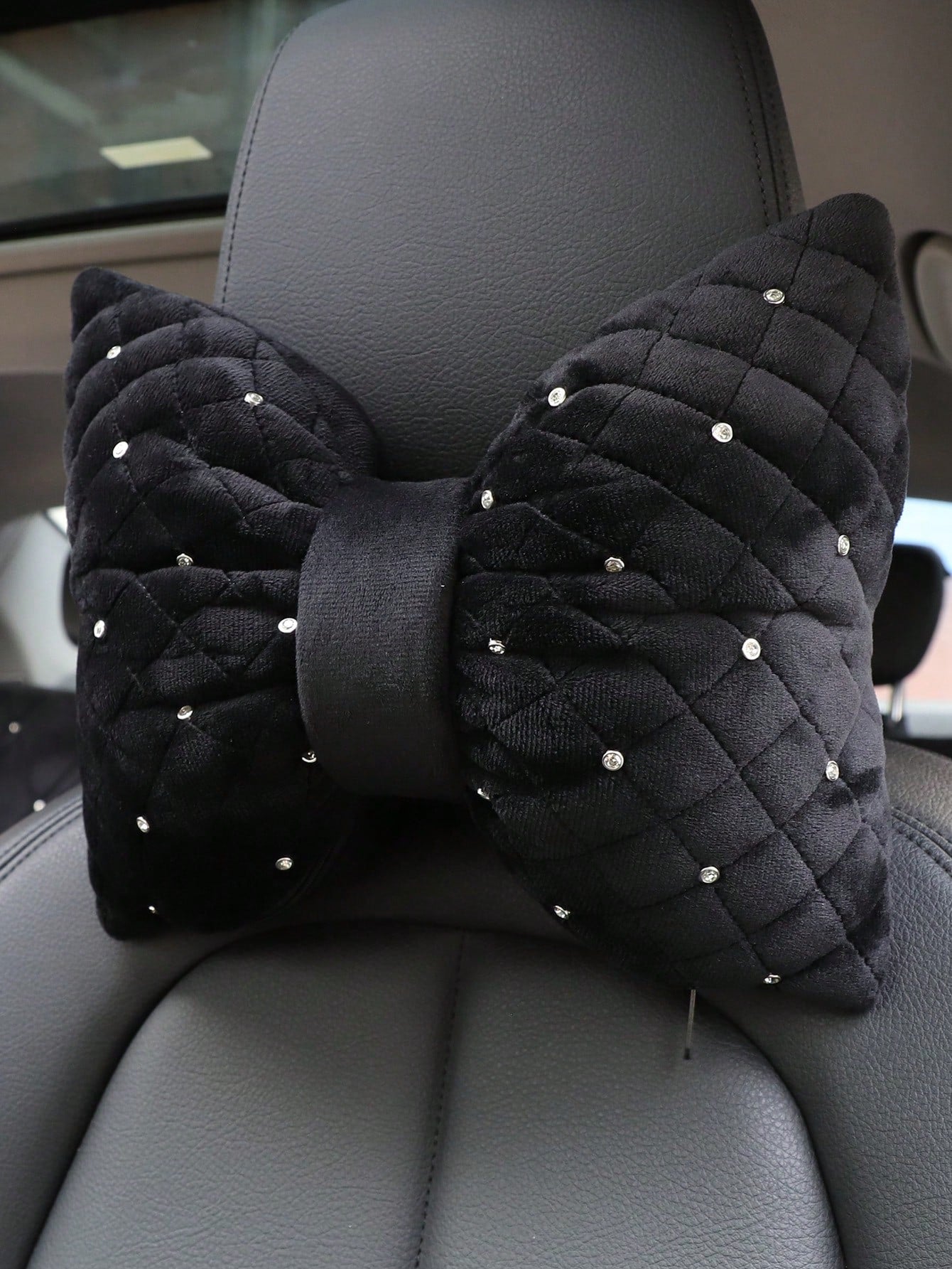 1pc Rhinestone Decor Car Neck Pillow,Car Pillow,Car Accessories Women