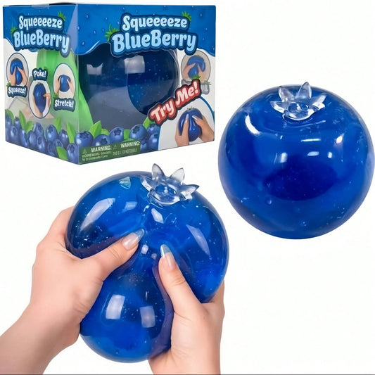 1pc Schylling Squishy Blueberry Toys Stress Relief Squeeze Toy, Relieves Anxiety, Suitable For Office Relaxation/Home Entertainment--Squishy-Squishys-Squishies-Squishy Toys-Crunchy Squishy
