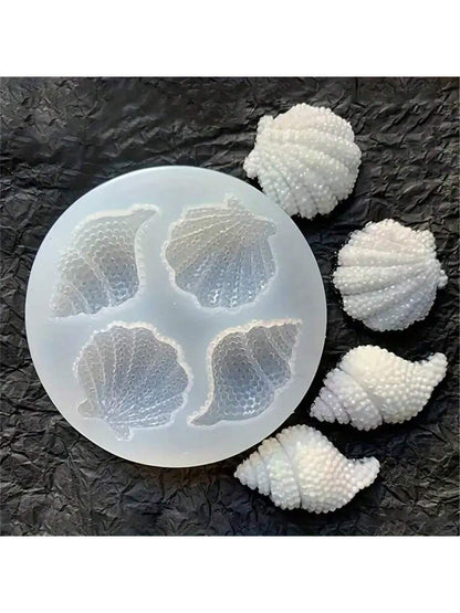 1pc Seashell Shaped Silicone Mold