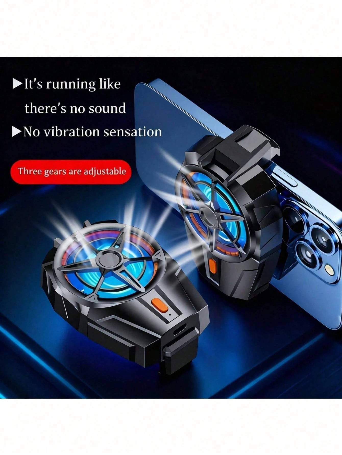 1pc Semiconductor Cooling Phone Radiator Fan- 3 Seconds Rapid Cooling, Large Area Cooling, Compatible With All Phone Models, Ideal For Gaming/Live Streaming/Flash Tasks. Phone Game Radiator, Semicond