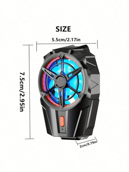 1pc Semiconductor Cooling Phone Radiator Fan- 3 Seconds Rapid Cooling, Large Area Cooling, Compatible With All Phone Models, Ideal For Gaming/Live Streaming/Flash Tasks. Phone Game Radiator, Semicond