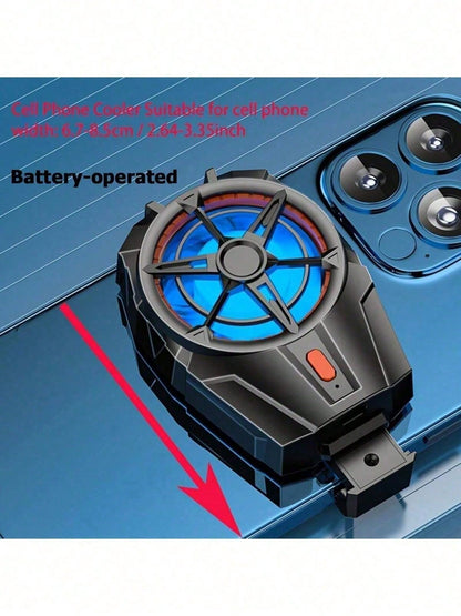 1pc Semiconductor Cooling Phone Radiator Fan- 3 Seconds Rapid Cooling, Large Area Cooling, Compatible With All Phone Models, Ideal For Gaming/Live Streaming/Flash Tasks. Phone Game Radiator, Semicond