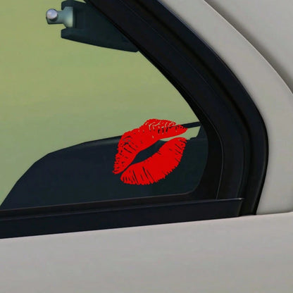 1PC Sexy Lip Print Car Sticker, Waterproof Sticker, Hickey Car And Motorcycle Rear Window, Side Window, Body Sticker