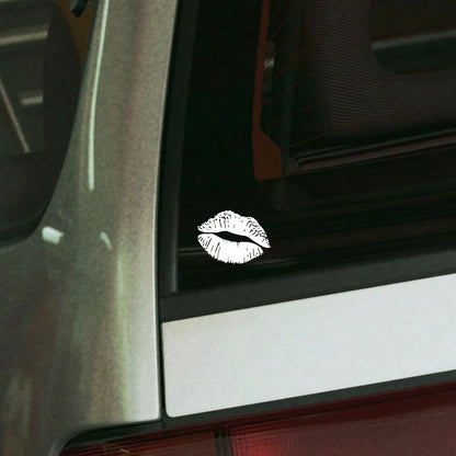 1PC Sexy Lip Print Car Sticker, Waterproof Sticker, Hickey Car And Motorcycle Rear Window, Side Window, Body Sticker