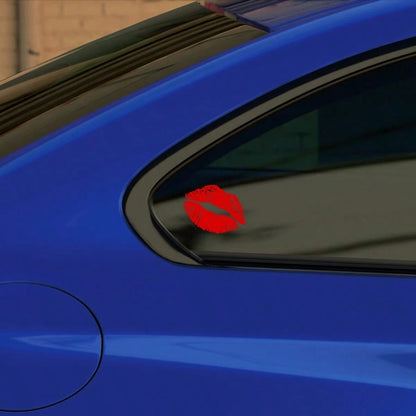 1PC Sexy Lip Print Car Sticker, Waterproof Sticker, Hickey Car And Motorcycle Rear Window, Side Window, Body Sticker