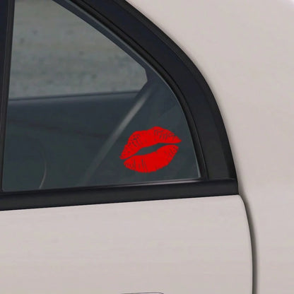 1PC Sexy Lip Print Car Sticker, Waterproof Sticker, Hickey Car And Motorcycle Rear Window, Side Window, Body Sticker