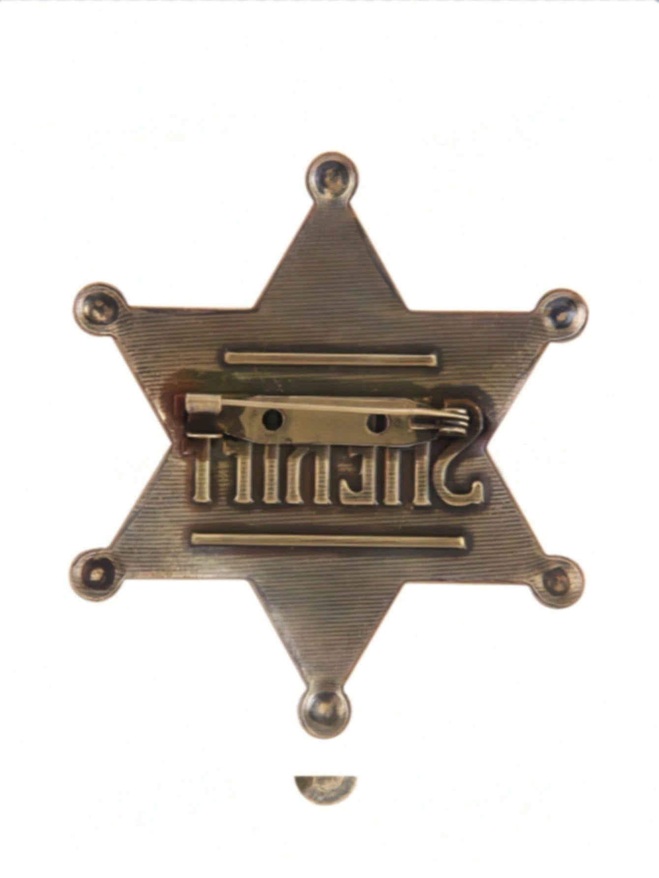 1pc/Sheriff Badge, Girls And Adults Metal Sheriff Badge, Western Police Vest Badge, Deputy Sheriff Badge, Cowboy Party Decoration Badge, Metal