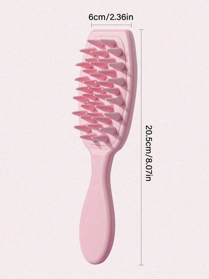 1pc Silicone Scalp Massager Brush With Long Handle, Gentle Exfoliation To Promote Hair Growth And Improve Blood Circulation, Ergonomic Design For Easy Grip And Deep Cleansing, Suitable For Wet Or Dry