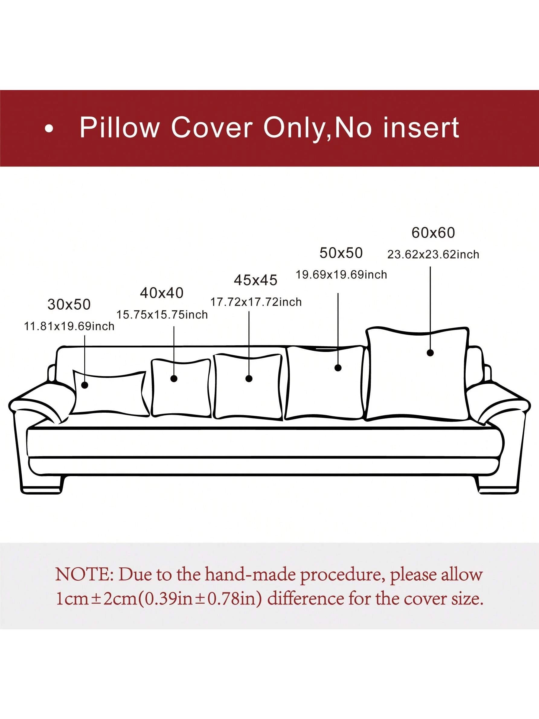 1pc Soft & Comfortable Skin-Friendly Double-Sided Chenille Pillow Cover With Stitched Edges, Navy Blue (Without Filler), Suitable For Sofa And Bed, Spring/Summer
