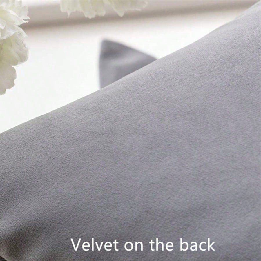 1pc Solid Color Pillow Cover (Pillow Insert Not Included), Fabric Throw Pillow Case, Suitable For Living Room Sofa